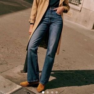 SEZANE HIGH WAIST FLARE JEANS (SIZE 44/ US 12)